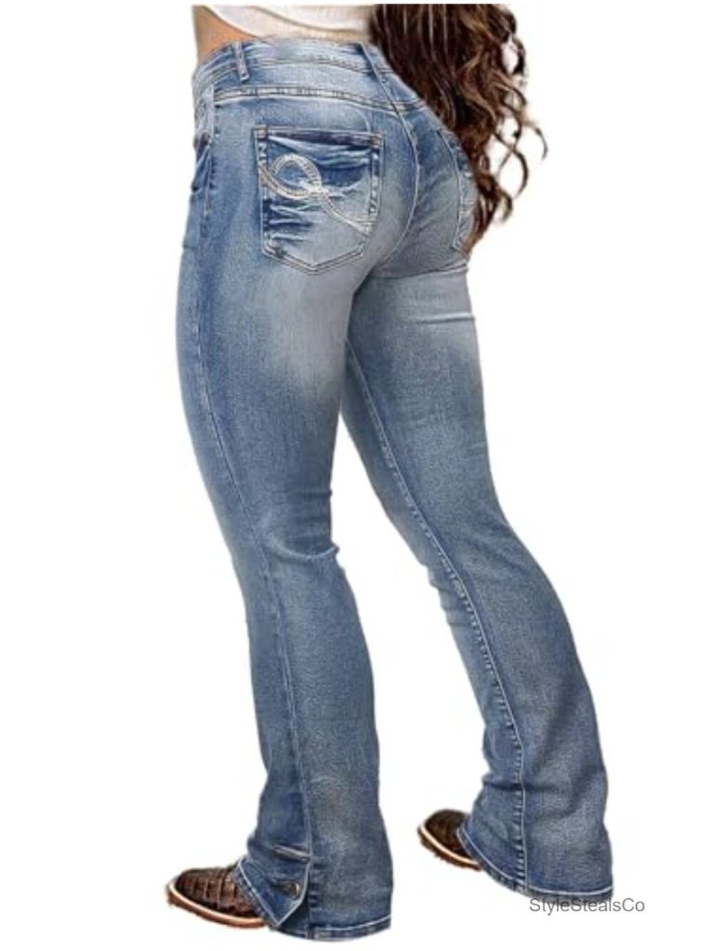 Flamingals Butt Lifting Bootcut Stretchy Denim Jeans